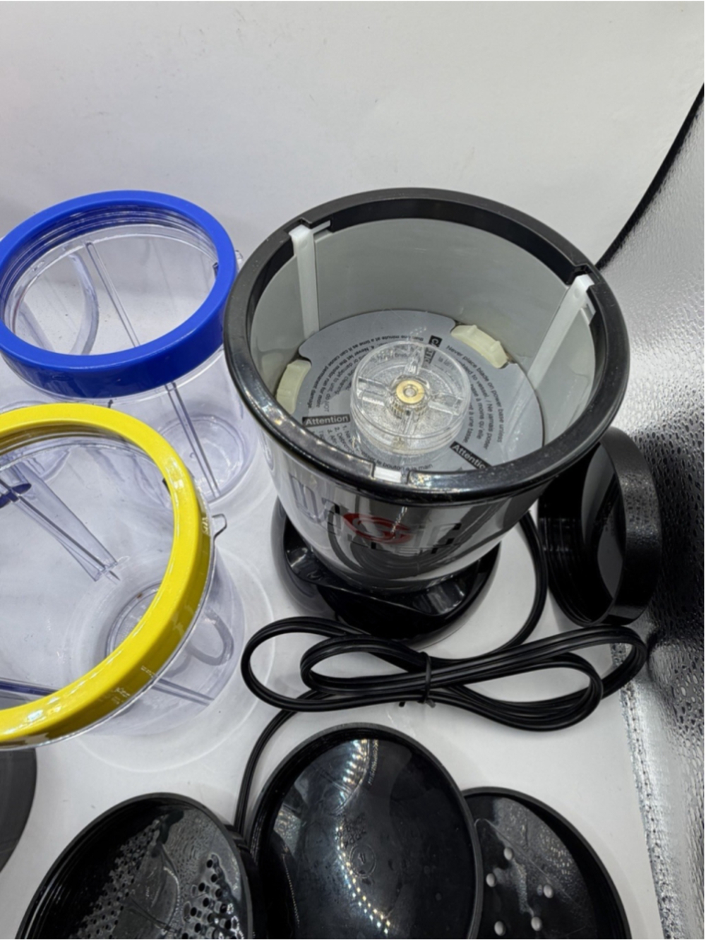 Magic Bullet MB1001 2005 Personal Blender Multi Piece Lot Cups Lids - Picture 3 of 6